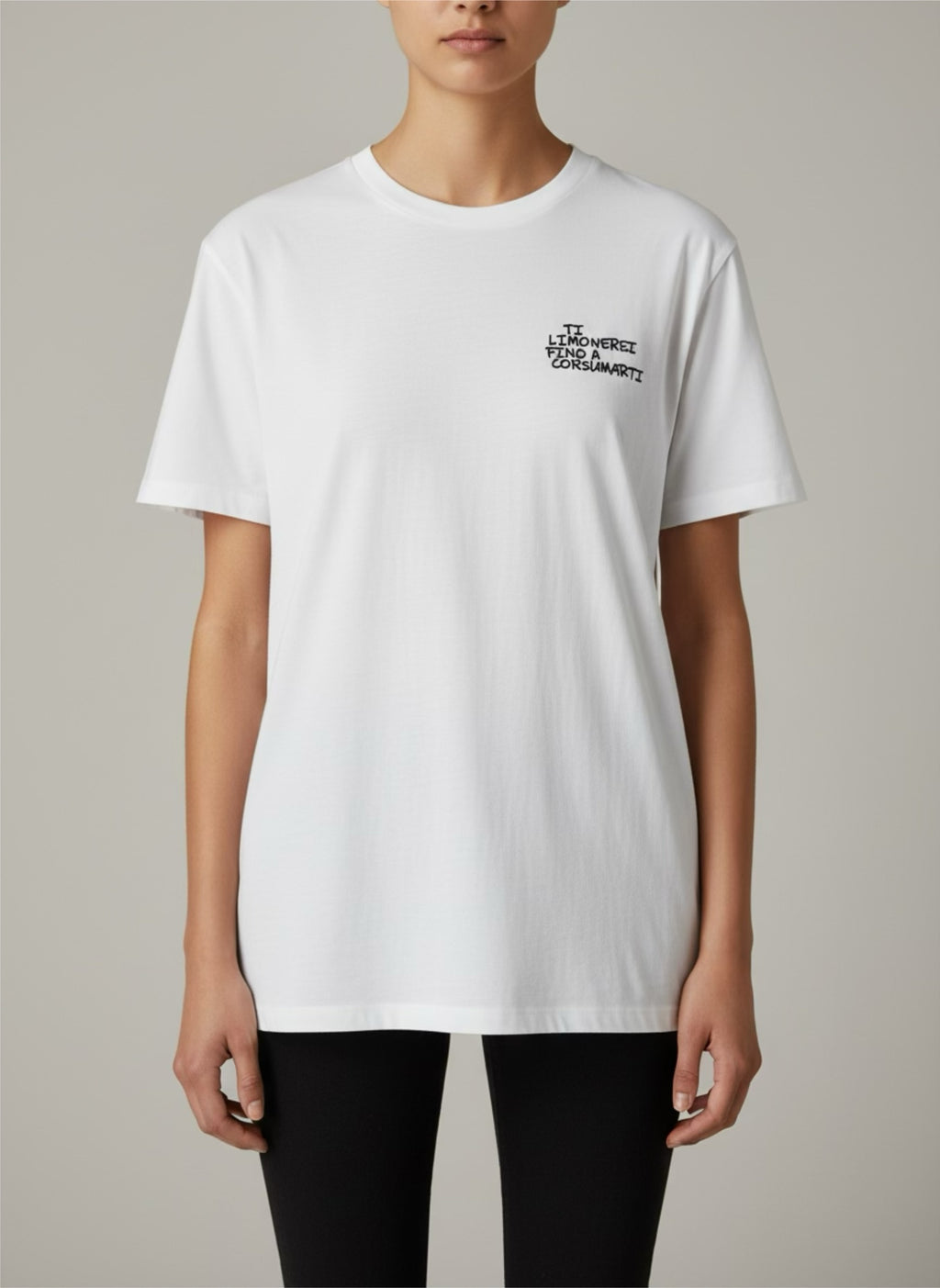 T-SHIRT UNISEX "TI LIMONEREI FINO A CONSUMARTI"