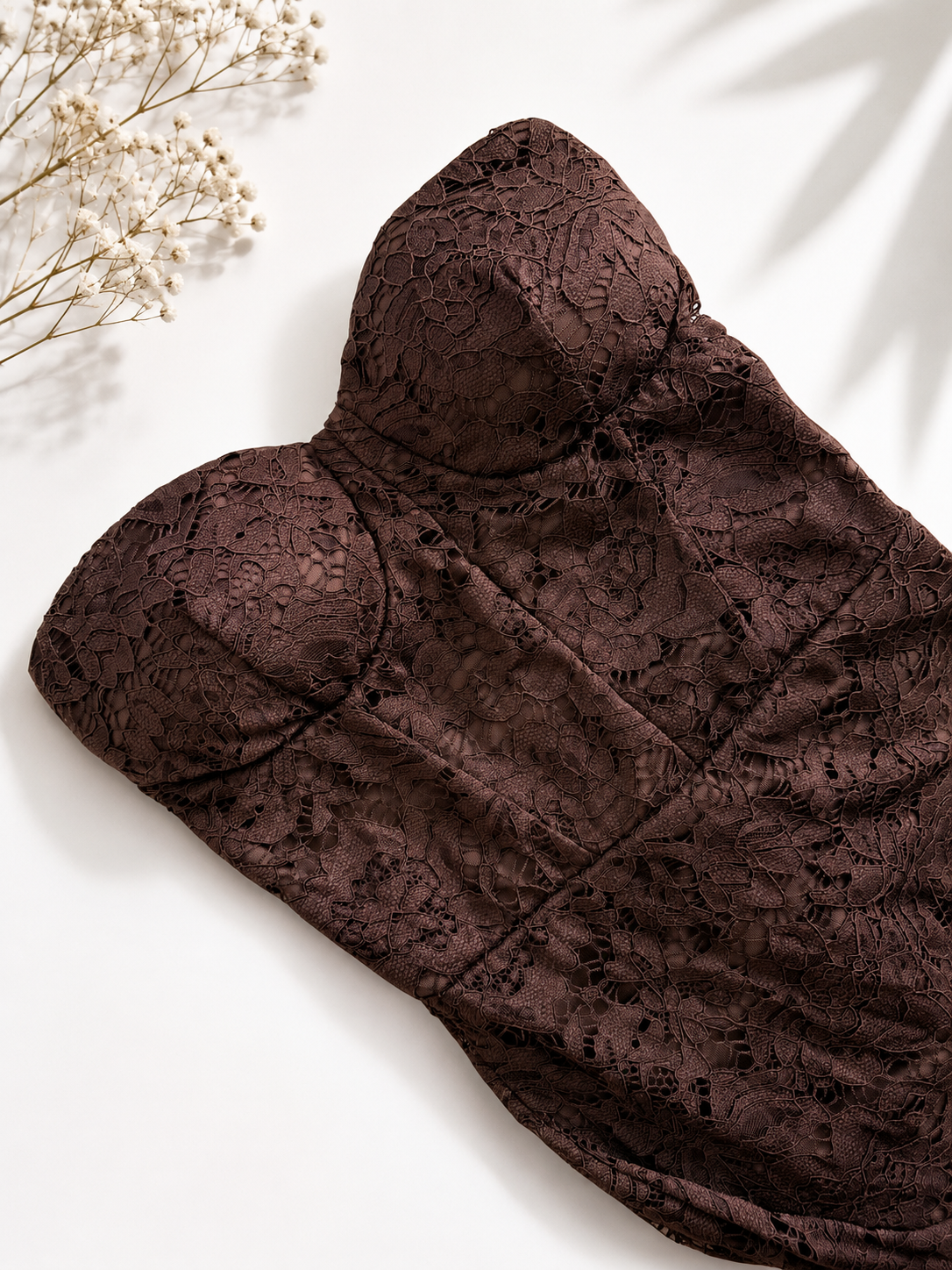 Tubino Marrone Pizzo
