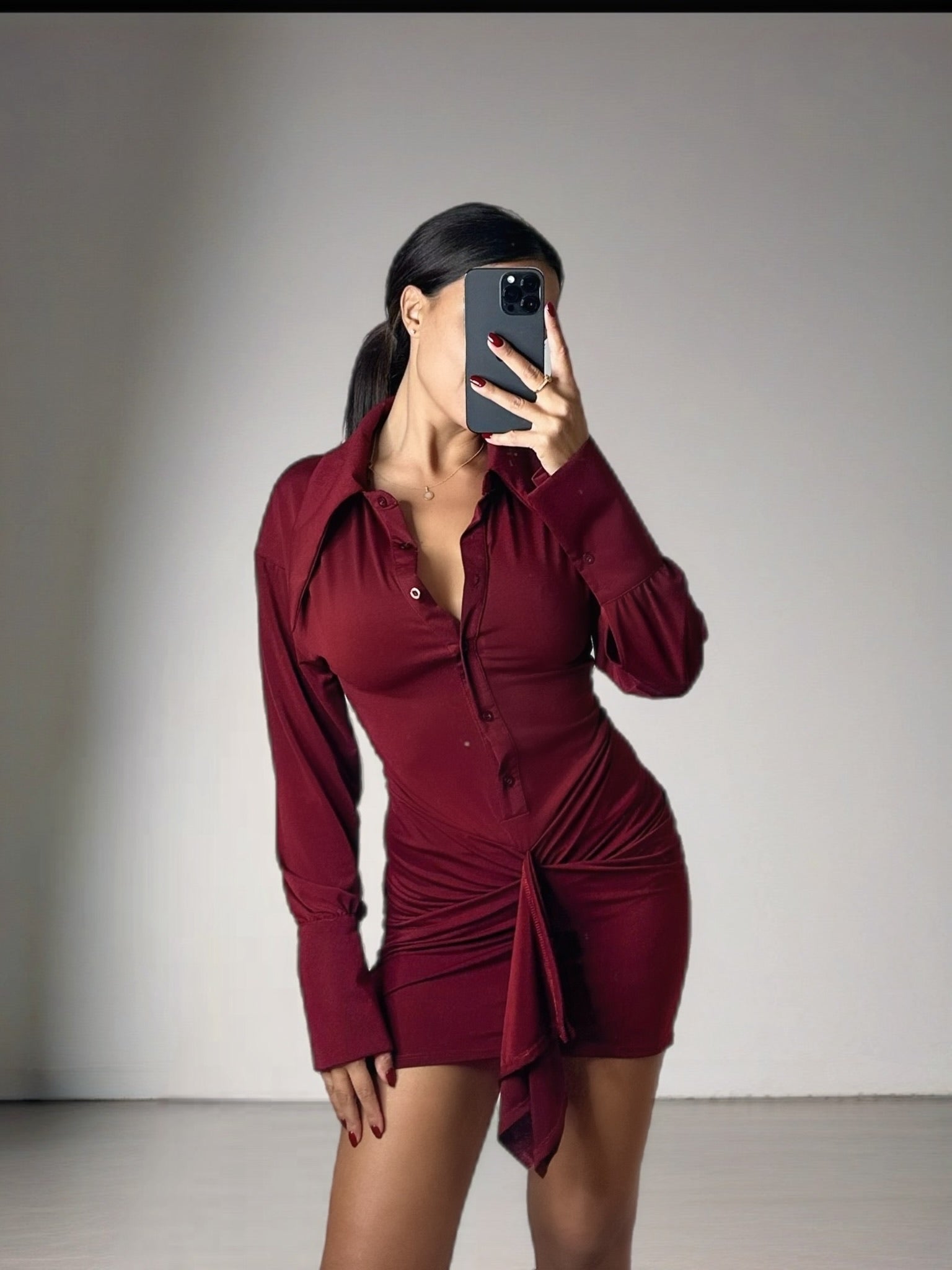 ABITO LILLY BORDEAUX