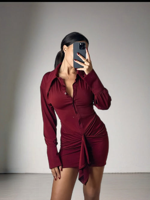 ABITO LILLY BORDEAUX