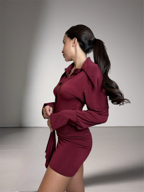 ABITO LILLY BORDEAUX