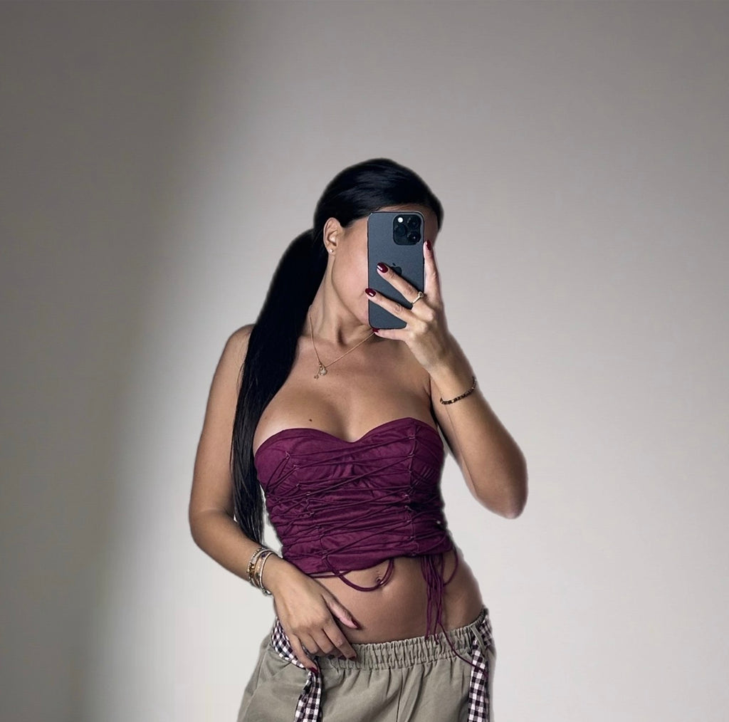 PANTA BAGGY SABBIA CON CINTURA