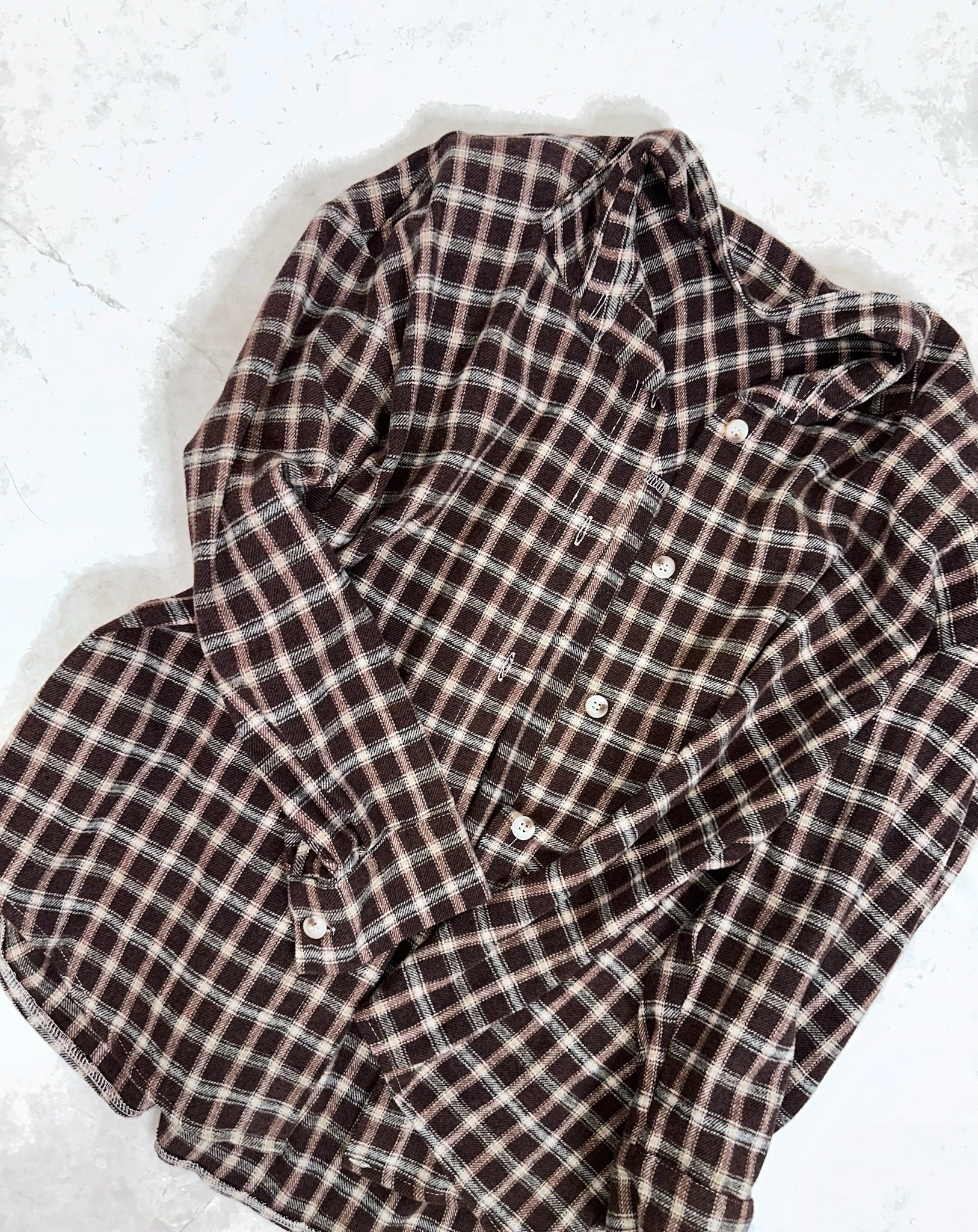 CAMICIA A QUADRETTI COTONE CALDO CON SPALLINE IMBOTTITE