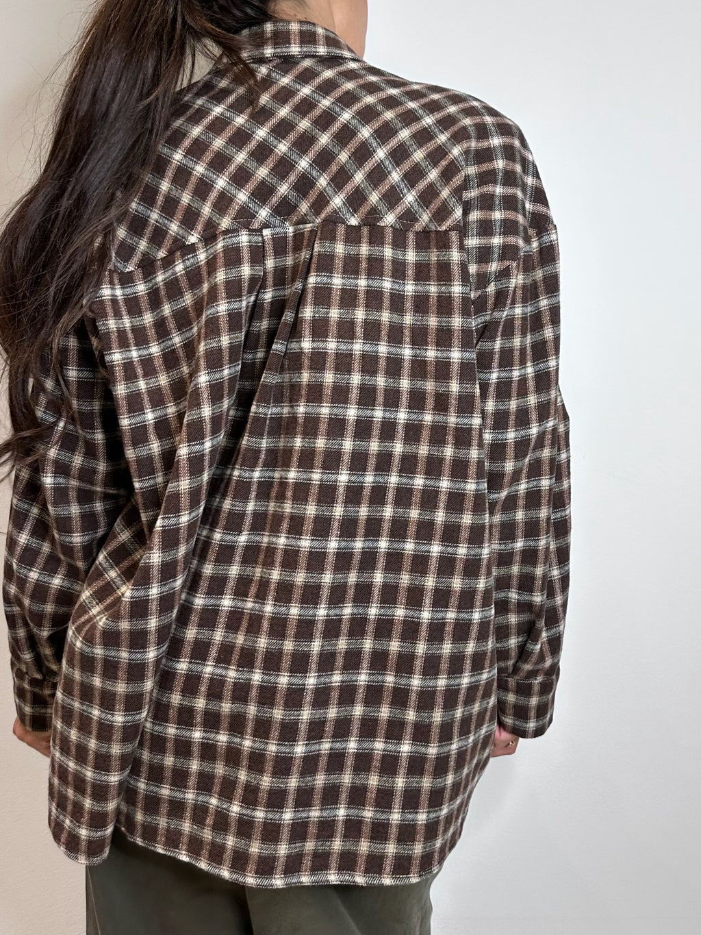 CAMICIA A QUADRETTI COTONE CALDO CON SPALLINE IMBOTTITE